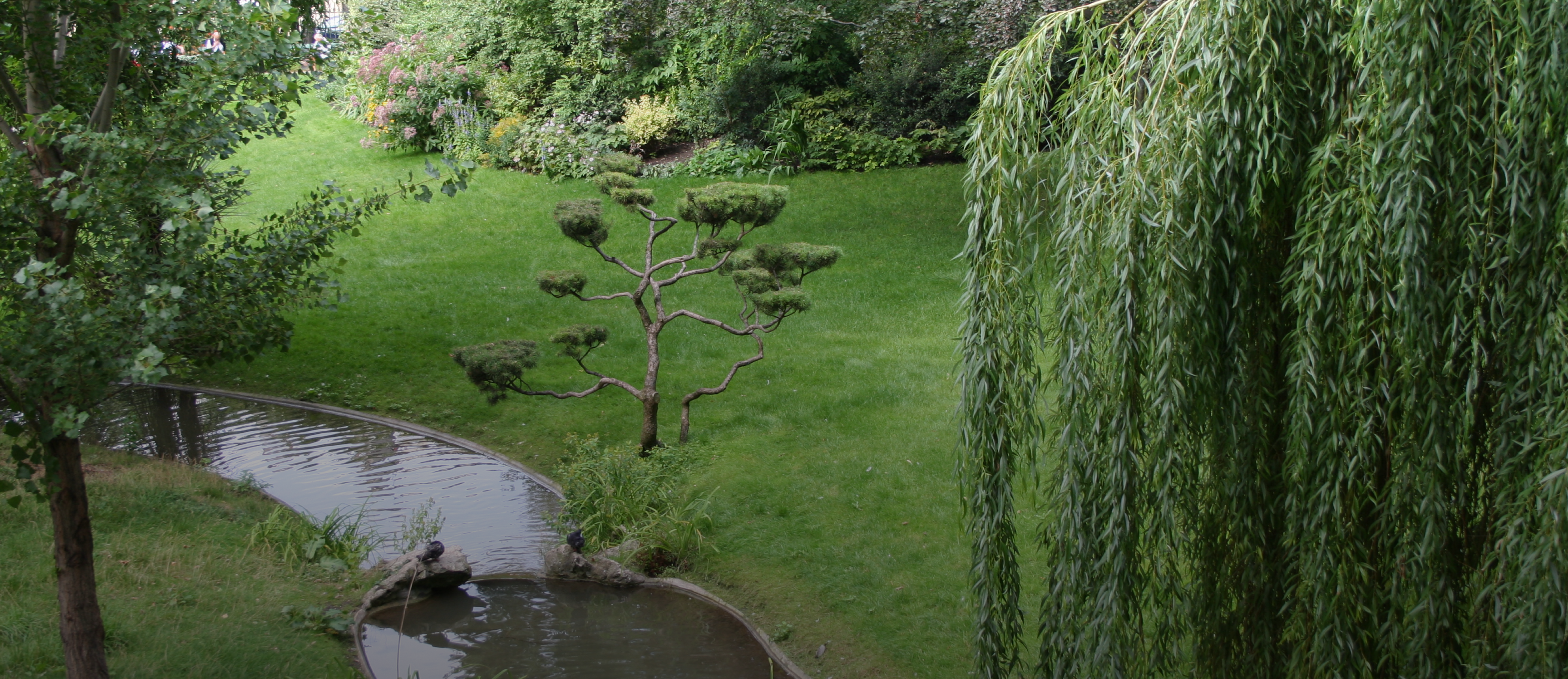 prise de vue du square des Batignolles