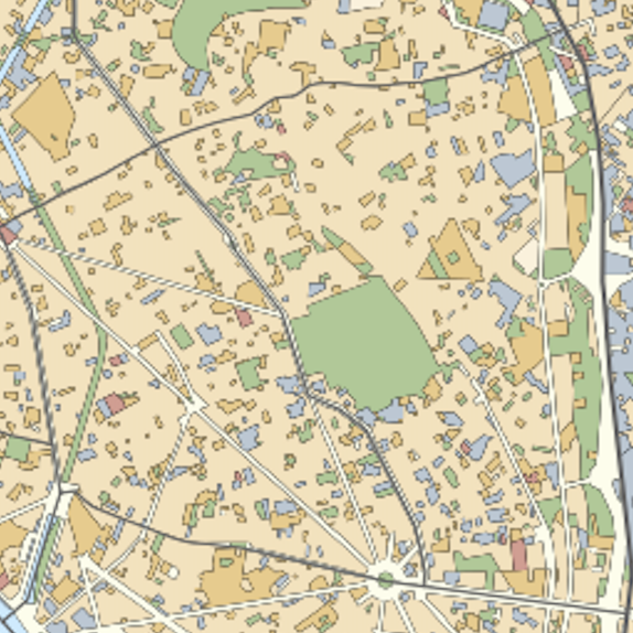 Carte de Paris du XXème Arrondissement