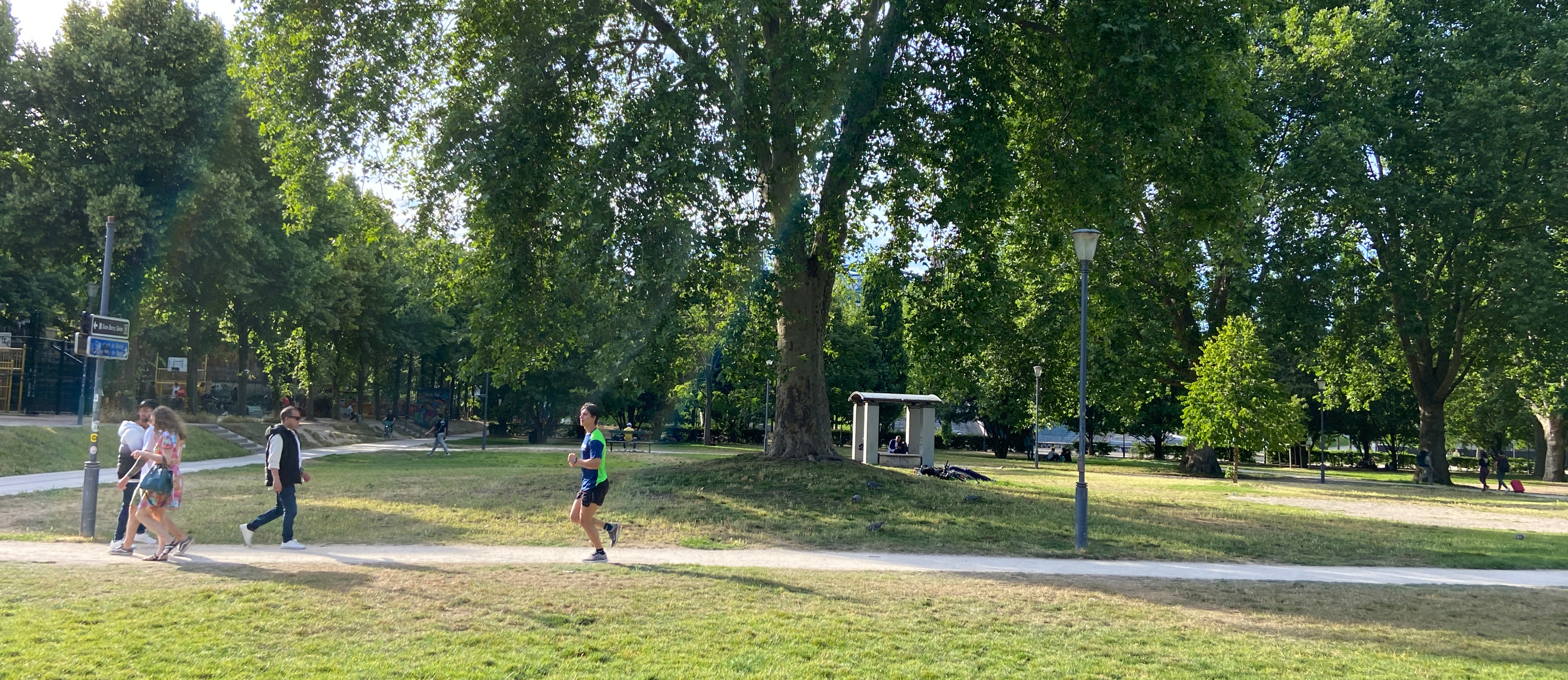 prise de vue du parc de Bercy