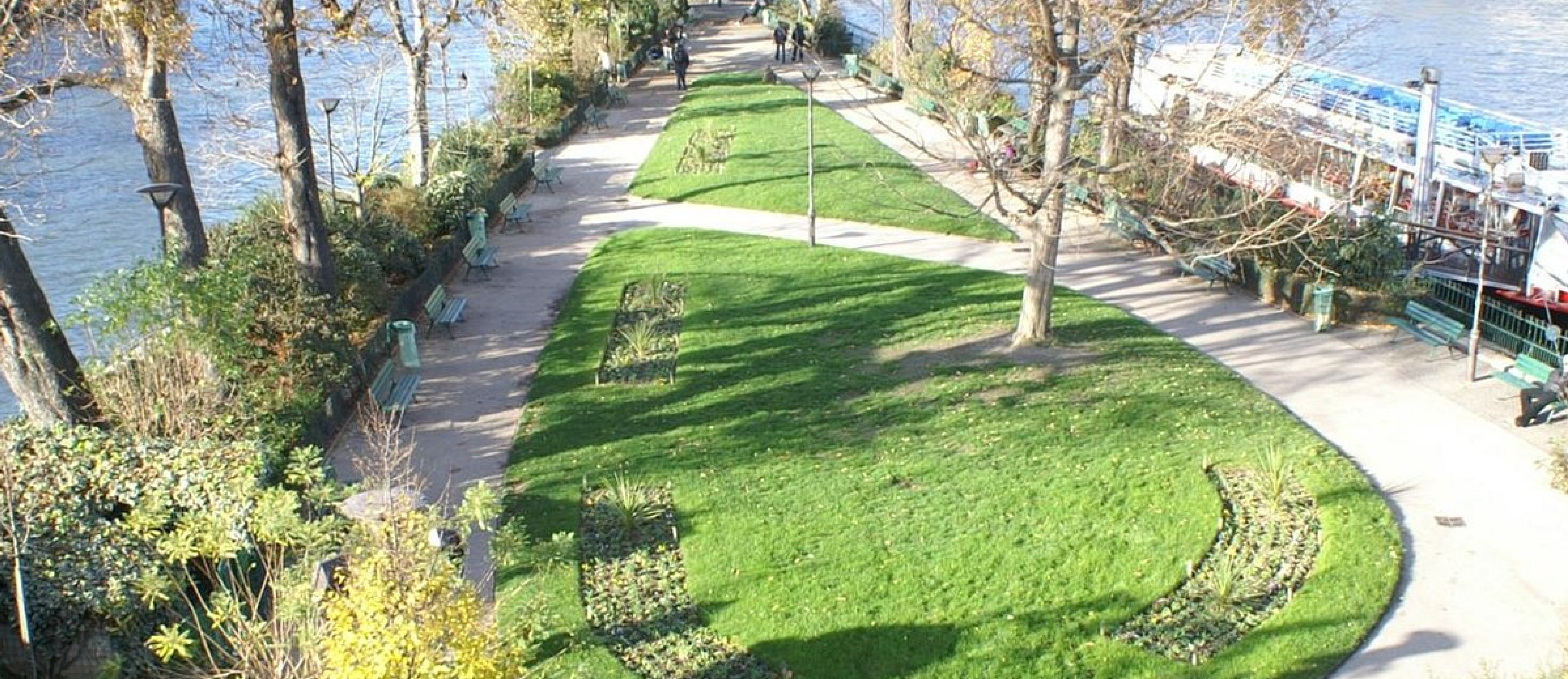 prise de vue du Square du Vert Galant